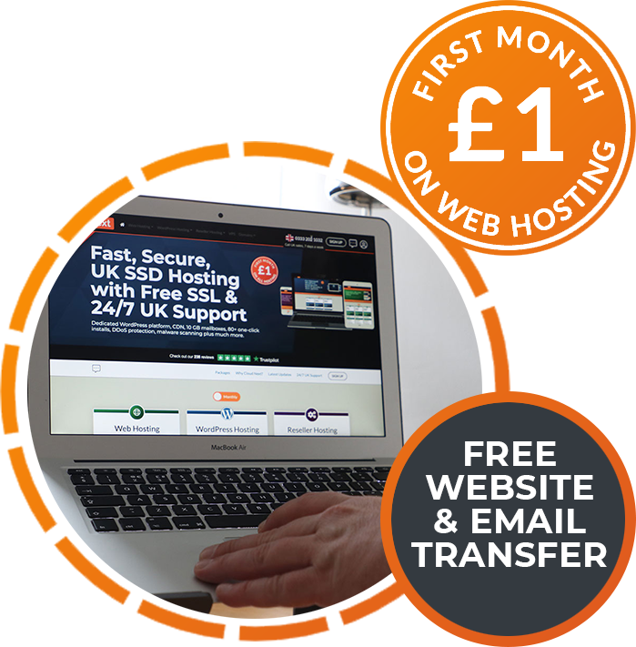 First Month £1 / Free Website & Email Transfer